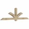 Ekena Millwork Redmond Rough Sawn Timber Gable Bracket, Douglas Fir, 84"W x 24"H x 4"D x 4"F, 7/12 Pitch GBW084X24X0404RED00RDF - alternate 3